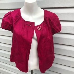 NWT ANN TAYLOR PINK BOLERO JACKET